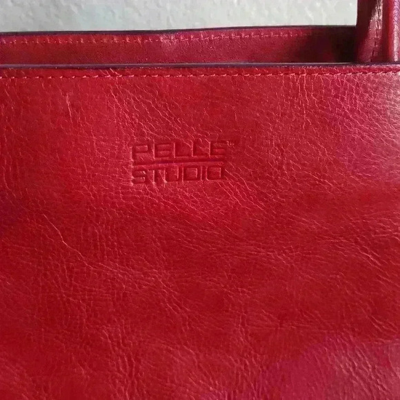 Pelle Studio Red Leather Purse - Picture 6 of 8
